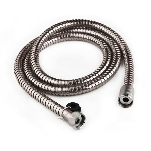 Dura Faucet 60" STAINLESS STEEL RV SHOWER HOSE - BRUSHED SATIN NICKEL DF-SA200-SN - main